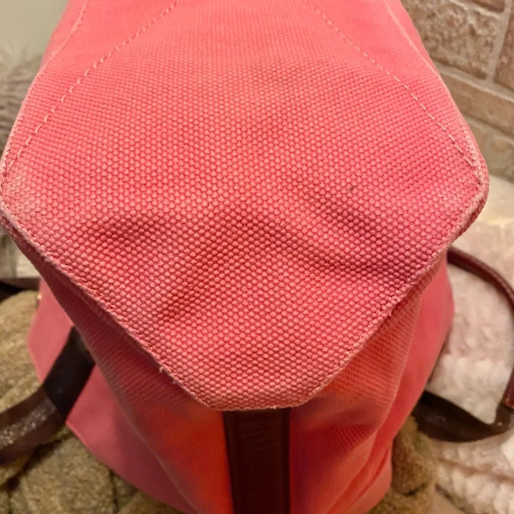 Coach Pink and Brown Leather Tote Bag - Picture 9 of 11